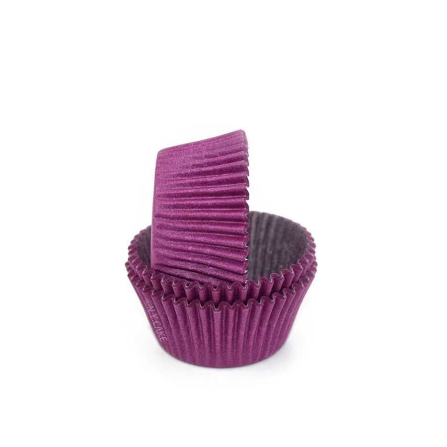 Silicone Cupcake Liners, 24 Count Cupcake Baking Cups,Purple, Size: Small