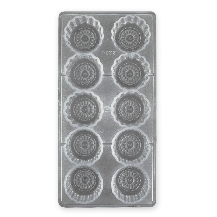 Flower Medallions Silicone Chocolate Mold