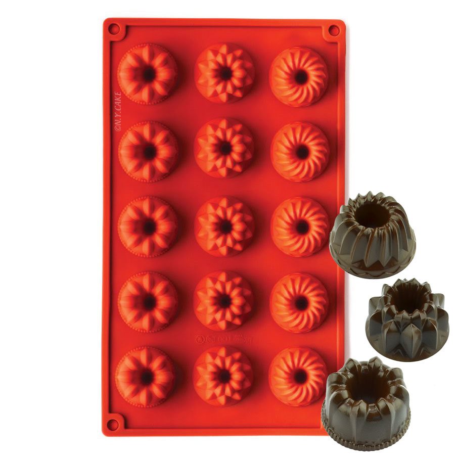 Mini Assorted Bundt Silicone Baking Mold